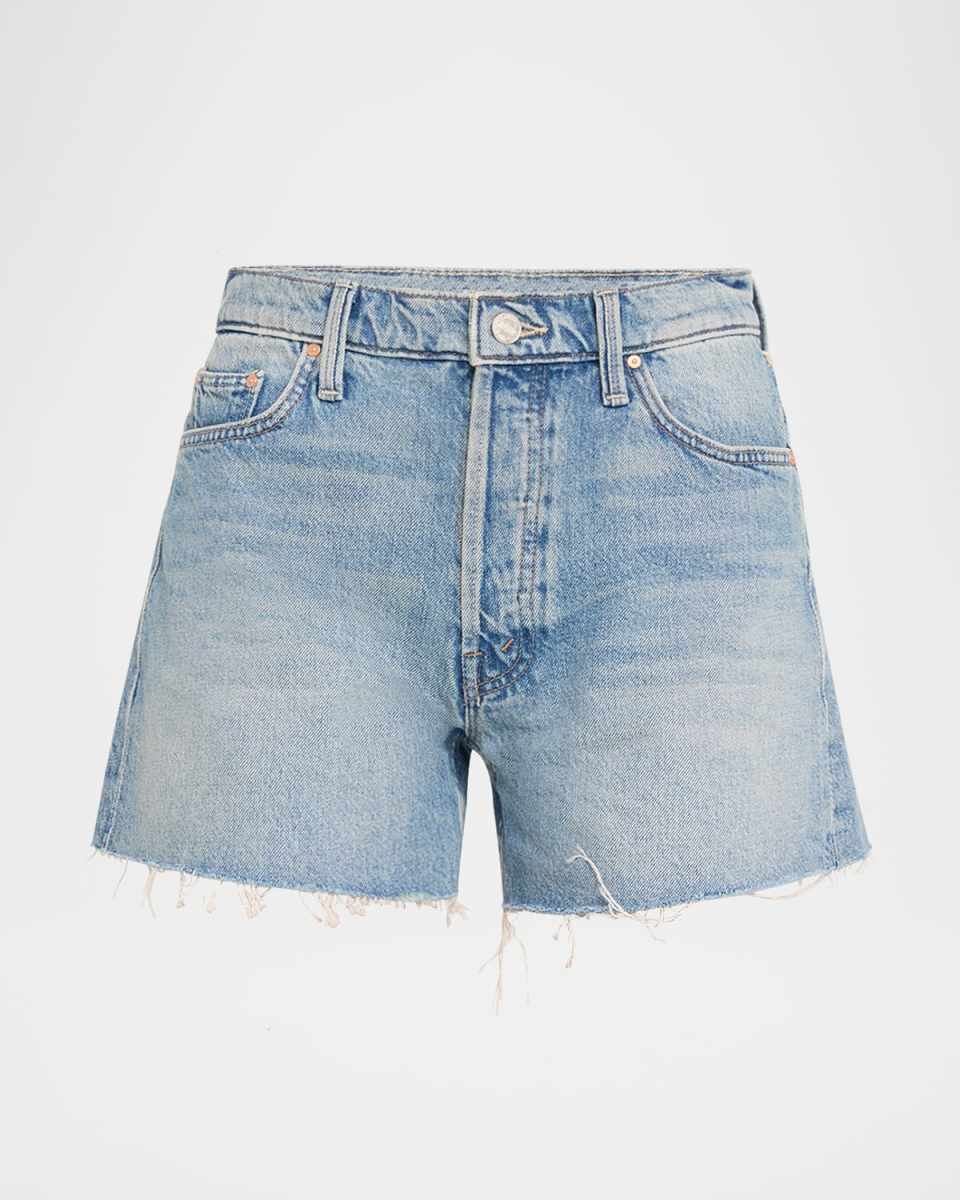 The Skipper Short N Long Fray Denim Shorts